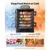 image:imageVEVOR Insulated Food Pan Carrier 81 Qt Hot Box for Catering Food Box Carrier with Double Buckles Front Loading Food Warmer with Handles Stackable End Loader with Wheels for Restaurant Canteen81Quart