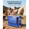 image:imageVEVOR Insulated Food Pan Carrier 81 Qt Hot Box for Catering Food Box Carrier with Double Buckles Front Loading Food Warmer with Handles Stackable End Loader with Wheels for Restaurant Canteen127Quart