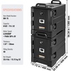 image:imageVEVOR Insulated Food Pan Carrier 81 Qt Hot Box for Catering Food Box Carrier with Double Buckles Front Loading Food Warmer with Handles Stackable End Loader with Wheels for Restaurant Canteen81QT2
