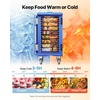 image:imageVEVOR Insulated Food Pan Carrier 81 Qt Hot Box for Catering Food Box Carrier with Double Buckles Front Loading Food Warmer with Handles Stackable End Loader with Wheels for Restaurant Canteen127Quart