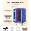 image:imageVEVOR Insulated Food Pan Carrier 81 Qt Hot Box for Catering Food Box Carrier with Double Buckles Front Loading Food Warmer with Handles Stackable End Loader with Wheels for Restaurant Canteen127Quart