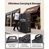 image:imageVEVOR Insulated Food Pan Carrier 81 Qt Hot Box for Catering Food Box Carrier with Double Buckles Front Loading Food Warmer with Handles Stackable End Loader with Wheels for Restaurant Canteen81Quart