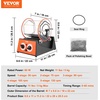 image:imageVEVOR Jewelry Polisher Tumbler 66lbs3kg Capacity Mini Rotary Tumbler Machine with 060 Minutes Timer 5 Speeds Jewelry Rotary Finisher for Surface Polishing Grinding Buffing Gemstones Jewels Coins5kg