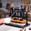 image:imageVEVOR Leather Cutting Machine 102 x 47 in Embossing Plate Manual Die Cutter 047 in Pressure Stroke Leather Embossing Machine Dual Guide Shafts Die Cut Machine for Various of Materials26x12 cm