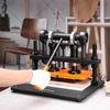 image:imageVEVOR Leather Cutting Machine 102 x 47 in Embossing Plate Manual Die Cutter 047 in Pressure Stroke Leather Embossing Machine Dual Guide Shafts Die Cut Machine for Various of Materials28x14 cm