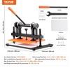 image:imageVEVOR Leather Cutting Machine 102 x 47 in Embossing Plate Manual Die Cutter 047 in Pressure Stroke Leather Embossing Machine Dual Guide Shafts Die Cut Machine for Various of Materials36x26 cm
