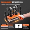 image:imageVEVOR Leather Cutting Machine 102 x 47 in Embossing Plate Manual Die Cutter 047 in Pressure Stroke Leather Embossing Machine Dual Guide Shafts Die Cut Machine for Various of Materials26x12 cm