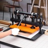 image:imageVEVOR Leather Cutting Machine 102 x 47 in Embossing Plate Manual Die Cutter 047 in Pressure Stroke Leather Embossing Machine Dual Guide Shafts Die Cut Machine for Various of Materials36x26 cm