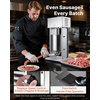 image:imageVEVOR Manual Sausage Stuffer 7 LBS  3 L Vertical Meat Stuffer Heavy Duty Sausage Casing Meat Stuffing Machine DualSpeed Stainless Steel Filler with 5 Filling Tubes for Commercial and Home Use10L22LBS
