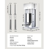 image:imageVEVOR Manual Sausage Stuffer 7 LBS  3 L Vertical Meat Stuffer Heavy Duty Sausage Casing Meat Stuffing Machine DualSpeed Stainless Steel Filler with 5 Filling Tubes for Commercial and Home Use10L22LBS