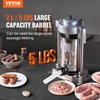 image:imageVEVOR Manual Sausage Stuffer 7 LBS  3 L Vertical Meat Stuffer Heavy Duty Sausage Casing Meat Stuffing Machine DualSpeed Stainless Steel Filler with 5 Filling Tubes for Commercial and Home Use2 L  5 LBS