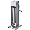 image:imageVEVOR Manual Sausage Stuffer 7 LBS  3 L Vertical Meat Stuffer Heavy Duty Sausage Casing Meat Stuffing Machine DualSpeed Stainless Steel Filler with 5 Filling Tubes for Commercial and Home Use7 L  15 LBS