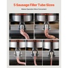 image:imageVEVOR Manual Sausage Stuffer 7 LBS  3 L Vertical Meat Stuffer Heavy Duty Sausage Casing Meat Stuffing Machine DualSpeed Stainless Steel Filler with 5 Filling Tubes for Commercial and Home Use55LB25L