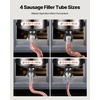 image:imageVEVOR Manual Sausage Stuffer 7 LBS  3 L Vertical Meat Stuffer Heavy Duty Sausage Casing Meat Stuffing Machine DualSpeed Stainless Steel Filler with 5 Filling Tubes for Commercial and Home Use10L22LBS