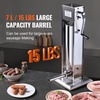 image:imageVEVOR Manual Sausage Stuffer 7 LBS  3 L Vertical Meat Stuffer Heavy Duty Sausage Casing Meat Stuffing Machine DualSpeed Stainless Steel Filler with 5 Filling Tubes for Commercial and Home Use7 L  15 LBS