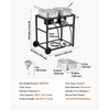 image:imageVEVOR Outdoor Propane Deep Fryer DualTank 18QTx2 Commercial Fryer MultiPurpose Portable Frying Cart with Wheel 3 Basket 2 Thermometer Stainless Steel Cooker for Fish Fry Wings Fries 40000 BTU36QT18QTX2