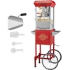 image:imageVEVOR Popcorn Machine 8oz Stainless Steel Kettle 800W Commercial Countertop Popcorn Maker 48 Cups per Batch Theater Style Popper with 2Button Control Glass Wall PC Door 1 Scoop 3 Spoons RedRed
