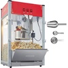 image:imageVEVOR Popcorn Machine 8oz Stainless Steel Kettle 800W Commercial Countertop Popcorn Maker 48 Cups per Batch Theater Style Popper with 2Button Control Glass Wall PC Door 1 Scoop 3 Spoons RedRed