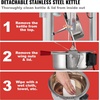 image:imageVEVOR Popcorn Machine 8oz Stainless Steel Kettle 800W Commercial Countertop Popcorn Maker 48 Cups per Batch Theater Style Popper with 2Button Control Glass Wall PC Door 1 Scoop 3 Spoons RedRed