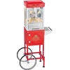 image:imageVEVOR Popcorn Machine 8oz Stainless Steel Kettle 800W Commercial Countertop Popcorn Maker 48 Cups per Batch Theater Style Popper with 2Button Control Glass Wall PC Door 1 Scoop 3 Spoons RedRed with cart