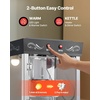 image:imageVEVOR Popcorn Machine 8oz Stainless Steel Kettle 800W Commercial Countertop Popcorn Maker 48 Cups per Batch Theater Style Popper with 2Button Control Glass Wall PC Door 1 Scoop 3 Spoons RedBlack with cart