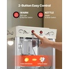 image:imageVEVOR Popcorn Machine 8oz Stainless Steel Kettle 800W Commercial Countertop Popcorn Maker 48 Cups per Batch Theater Style Popper with 2Button Control Glass Wall PC Door 1 Scoop 3 Spoons RedWhite with cart