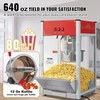 image:imageVEVOR Popcorn Machine 8oz Stainless Steel Kettle 800W Commercial Countertop Popcorn Maker 48 Cups per Batch Theater Style Popper with 2Button Control Glass Wall PC Door 1 Scoop 3 Spoons RedRed