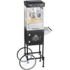 image:imageVEVOR Popcorn Machine 8oz Stainless Steel Kettle 800W Commercial Countertop Popcorn Maker 48 Cups per Batch Theater Style Popper with 2Button Control Glass Wall PC Door 1 Scoop 3 Spoons RedBlack with cart