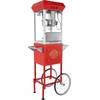 image:imageVEVOR Popcorn Machine 8oz Stainless Steel Kettle 800W Commercial Countertop Popcorn Maker 48 Cups per Batch Theater Style Popper with 2Button Control Glass Wall PC Door 1 Scoop 3 Spoons RedRed