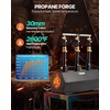 image:imageVEVOR Portable 2 Burner Propane Forge 2600F Metal and Knife Blacksmithing Forges Large Capacity Farrier Forging Tools and Equipment Complete Mini Forge Kit3 Burners