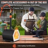 image:imageVEVOR Portable 2 Burner Propane Forge 2600F Metal and Knife Blacksmithing Forges Large Capacity Farrier Forging Tools and Equipment Complete Mini Forge Kit1 Burner