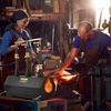 image:imageVEVOR Portable 2 Burner Propane Forge 2600F Metal and Knife Blacksmithing Forges Large Capacity Farrier Forging Tools and Equipment Complete Mini Forge Kit3 Burners