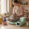 image:imageVEVOR Pottery Wheel for Adults 11 Aluminum Turntable 450W Electric Table Top Pottery Wheel with Foot Pedal 30300 RPM Adjustable Speed Detachable Basin for Beginners DIY Clay Art Craft GreenGreen  11inch  14inch