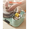 image:imageVEVOR Pottery Wheel for Adults 14 and 11 Turntables 450W Electric Table Top Pottery Wheel with Foot Pedal 30300 RPM Adjustable Speed Aluminum Body for Beginners DIY Clay Art Craft GreenGreen  11inch  14inch