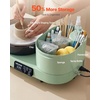 image:imageVEVOR Pottery Wheel for Adults 14 and 11 Turntables 450W Electric Table Top Pottery Wheel with Foot Pedal 30300 RPM Adjustable Speed Aluminum Body for Beginners DIY Clay Art Craft GreenGreen  11inch
