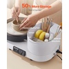 image:imageVEVOR Pottery Wheel for Adults 14 and 11 Turntables 450W Electric Table Top Pottery Wheel with Foot Pedal 30300 RPM Adjustable Speed Aluminum Body for Beginners DIY Clay Art Craft GreenWhite  11inch