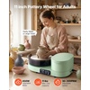 image:imageVEVOR Pottery Wheel for Adults 14 and 11 Turntables 450W Electric Table Top Pottery Wheel with Foot Pedal 30300 RPM Adjustable Speed Aluminum Body for Beginners DIY Clay Art Craft GreenGreen  11inch