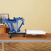 image:imageVEVOR Screen Printing Machine 4 Color 1 Station 360 Rotable Silk Screen Printing Press 212x177in  54x45cm Screen Printer Press DoubleLayer Positioning Pallet for TShirt DIY Printing4 Color 1 Station
