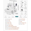 image:imageVEVOR Serger Overlock Sewing Machine 1250 SPM 2 3 4 Thread 07 2 Feed WhiteCream