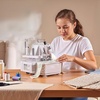 image:imageVEVOR Serger Overlock Sewing Machine 1250 SPM 2 3 4 Thread 07 2 Feed WhiteIvory