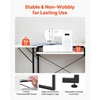 image:imageVEVOR Sewing Table Multipurpose Sewing Machine Table with Foldable Side Shelf Adjustable Shelf Steel Legs Computer Desk for Home Fashion Studio Art Studio Educational Institution White4114 x 2362 x 2992 inches 1045 x 600 x 760 mm