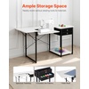 image:imageVEVOR Sewing Table Multipurpose Sewing Machine Table with Foldable Side Shelf Adjustable Shelf Steel Legs Computer Desk for Home Fashion Studio Art Studio Educational Institution White5492 x 2362 x 2992 inches 1395 x 600 x 760 mm