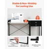 image:imageVEVOR Sewing Table Multipurpose Sewing Machine Table with Foldable Side Shelf Adjustable Shelf Steel Legs Computer Desk for Home Fashion Studio Art Studio Educational Institution White5492 x 2362 x 2992 inches 1395 x 600 x 760 mm