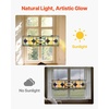 image:imageVEVOR Stained Glass Window Panel 20 x 21 in Tiffany Style Hanging Transom Window Panel with Chain Large Vertical Rectangle Stain Glass Vintage Traditional Art Handcrafts for Kitchen Home Decor32 x 10 in