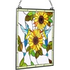 image:imageVEVOR Stained Glass Window Panel 20 x 21 in Tiffany Style Hanging Transom Window Panel with Chain Large Vertical Rectangle Stain Glass Vintage Traditional Art Handcrafts for Kitchen Home Decor20 x 20 in