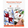 image:imageVEVOR Stained Glass Window Panel 20 x 21 in Tiffany Style Hanging Transom Window Panel with Chain Large Vertical Rectangle Stain Glass Vintage Traditional Art Handcrafts for Kitchen Home Decor17 x 29 in