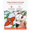 image:imageVEVOR Stained Glass Window Panel 20 x 21 in Tiffany Style Hanging Transom Window Panel with Chain Large Vertical Rectangle Stain Glass Vintage Traditional Art Handcrafts for Kitchen Home Decor26 x 16 in