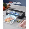 image:imageVEVOR Vacuum Sealer Machine 95Kpa 350W Powerful Dual Pump and Dual Sealing Dry and Moist Food Storage Automatic and Manual Air Sealing System with Builtin Cutter with Seal Bag and External Hose80 KPA