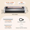 image:imageVEVOR Vacuum Sealer Machine 95Kpa 350W Powerful Dual Pump and Dual Sealing Dry and Moist Food Storage Automatic and Manual Air Sealing System with Builtin Cutter with Seal Bag and External Hose85 KPA