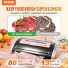 image:imageVEVOR Vacuum Sealer Machine 95Kpa 350W Powerful Dual Pump and Dual Sealing Dry and Moist Food Storage Automatic and Manual Air Sealing System with Builtin Cutter with Seal Bag and External Hose85 KPA